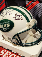 Vinny Testaverde/Wayne Chrebet/ Keyshawn Johnson Jets Triplets Mini Helmet image 3