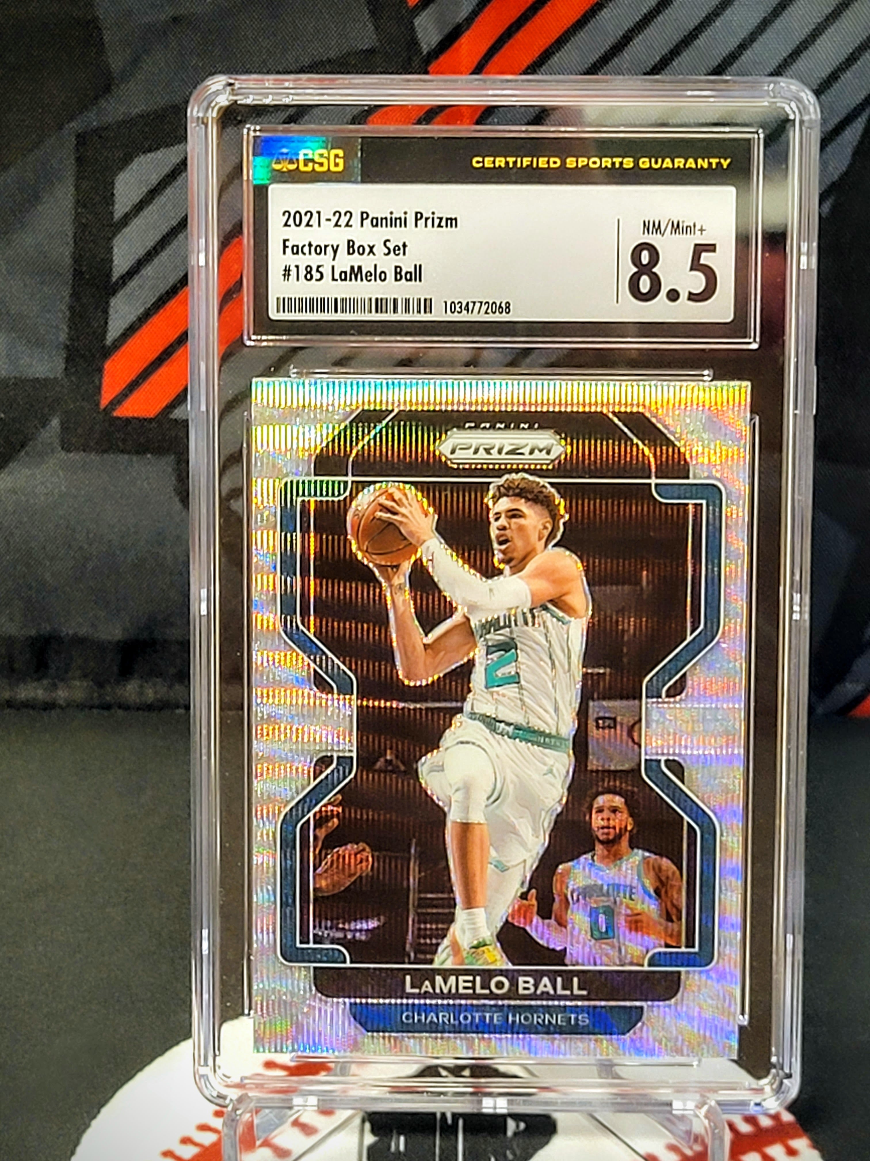 LaMelo Ball Hornets 2021-22 Prizm Box Set #185 Graded - CSG 8.5 image 0
