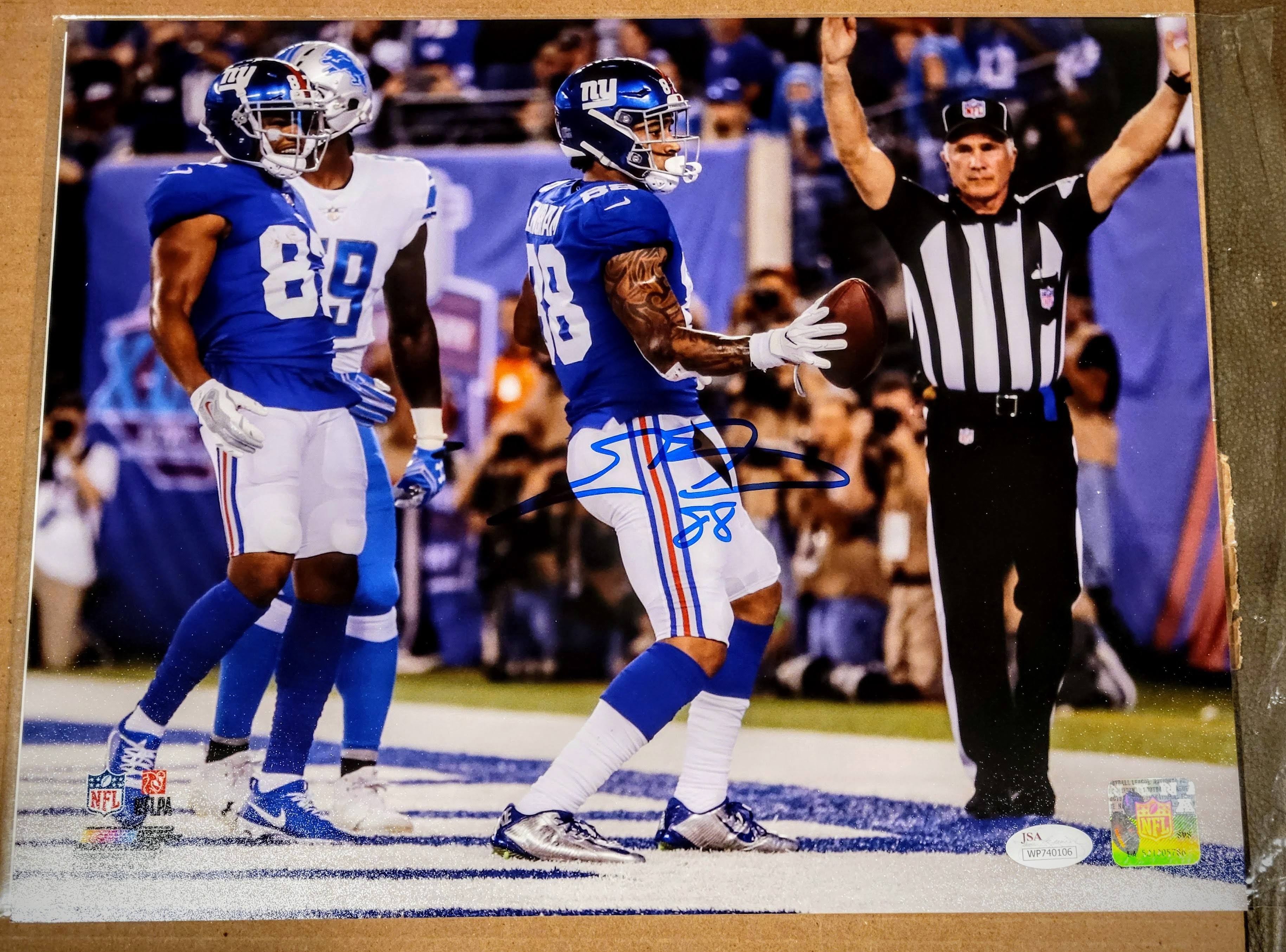 Evan Engram Signed 11x14 - Giants/ Jaguars image 0