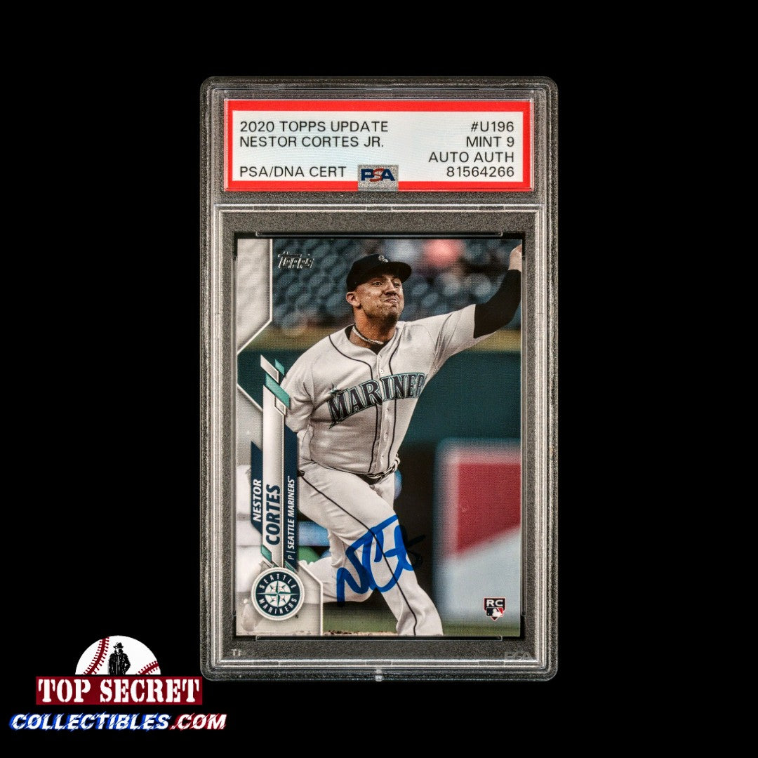 "Nasty" Nestor Cortes RC #U196 Mariners Yankees AUTO Graded - PSA 9 image 0