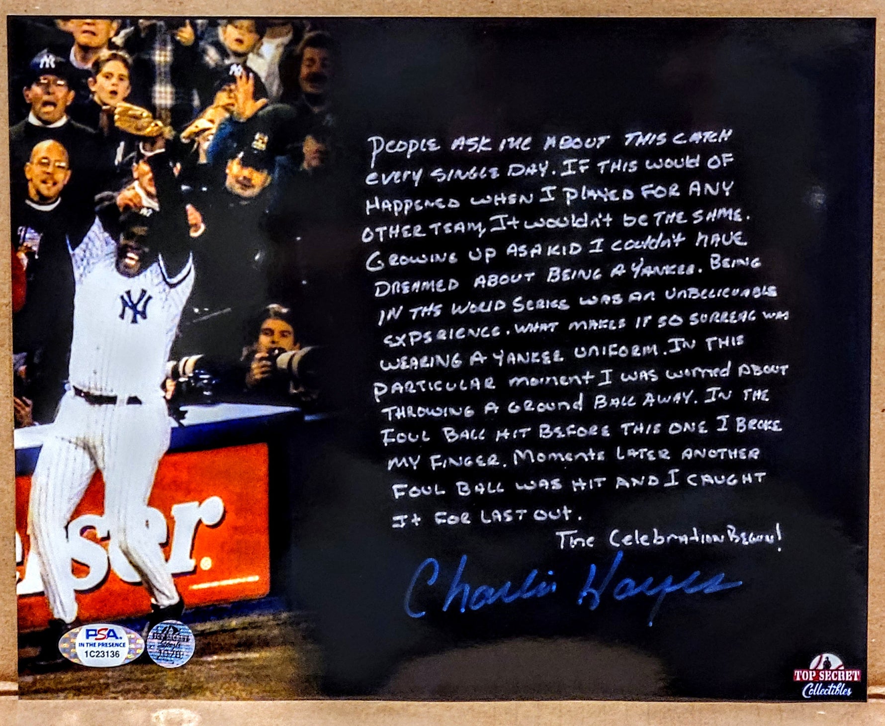 Charlie Hayes 8x10: Choose Your Photo & Ink image 1