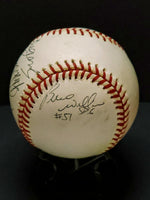 1998 Yankees Team signed OMLB with - Jeter, Posada, Williams, Brosius image 1