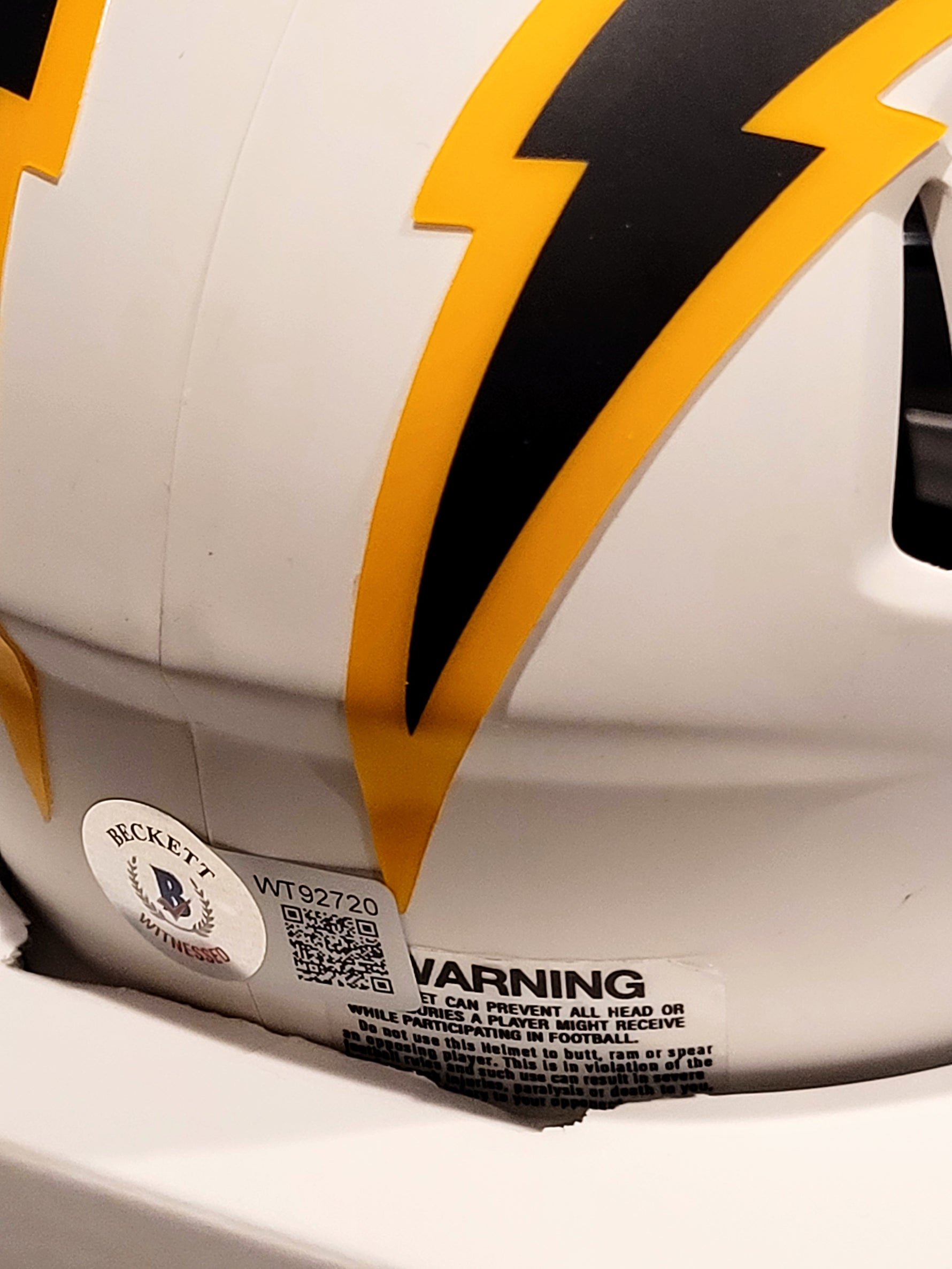 Keenan Allen Signed/AUTO Chargers Lunar Eclipse Mini Helmet - Beckett COA image 1