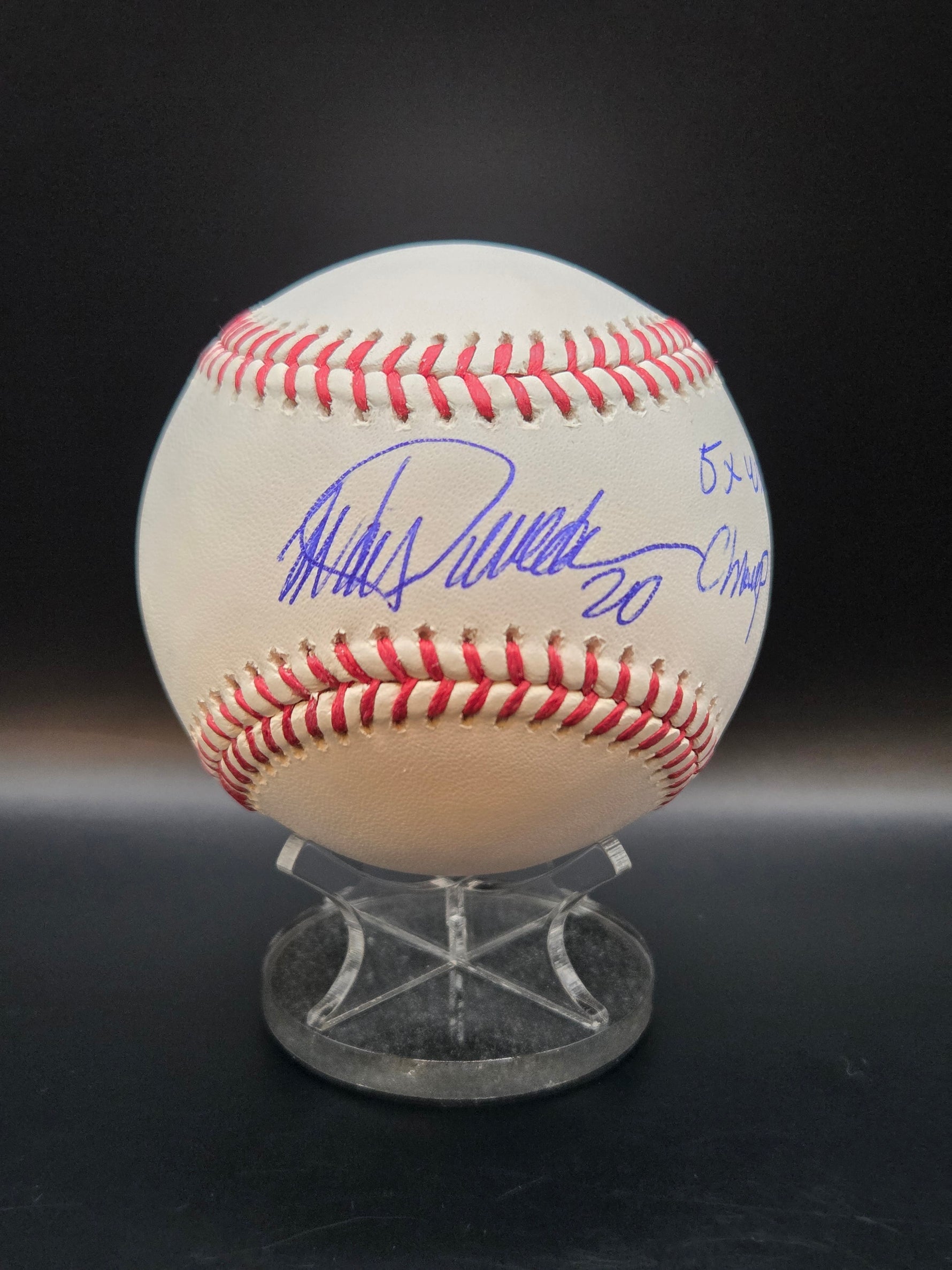 Jorge Posada NY Yankees Signed OMLB Baseball with W.S.C. Inscription image 0