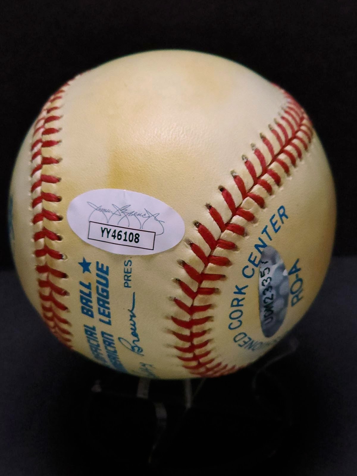 MIckey Mantle Signed OMLB Baseball with No. 7 Inscription - Yankees image 2