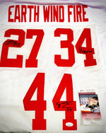 Jacobs, Ward, Bradshaw - NY Giants Earth, Wind, & Fire Custom White Jersey image 0