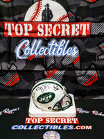 Vinny Testaverde/Wayne Chrebet/ Keyshawn Johnson Jets Triplets Mini Helmet image 0