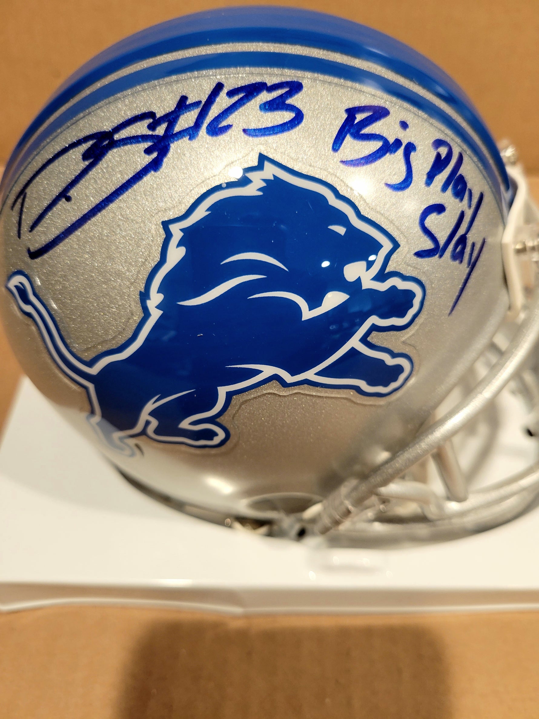 Darius Slay Mini Helmet w/Inscription image 1