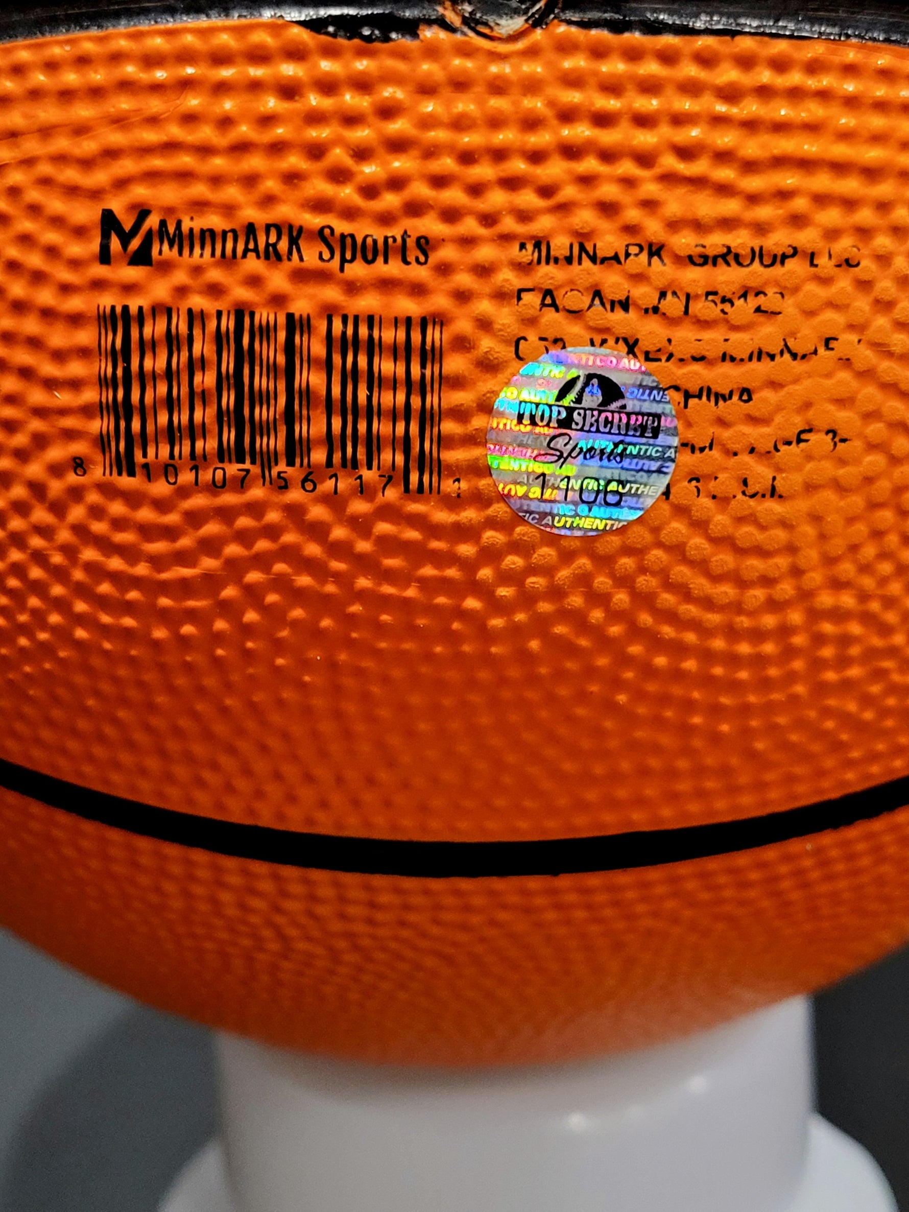 Miles McBride Signed Orange Mini Basketball - NY Knicks image 1