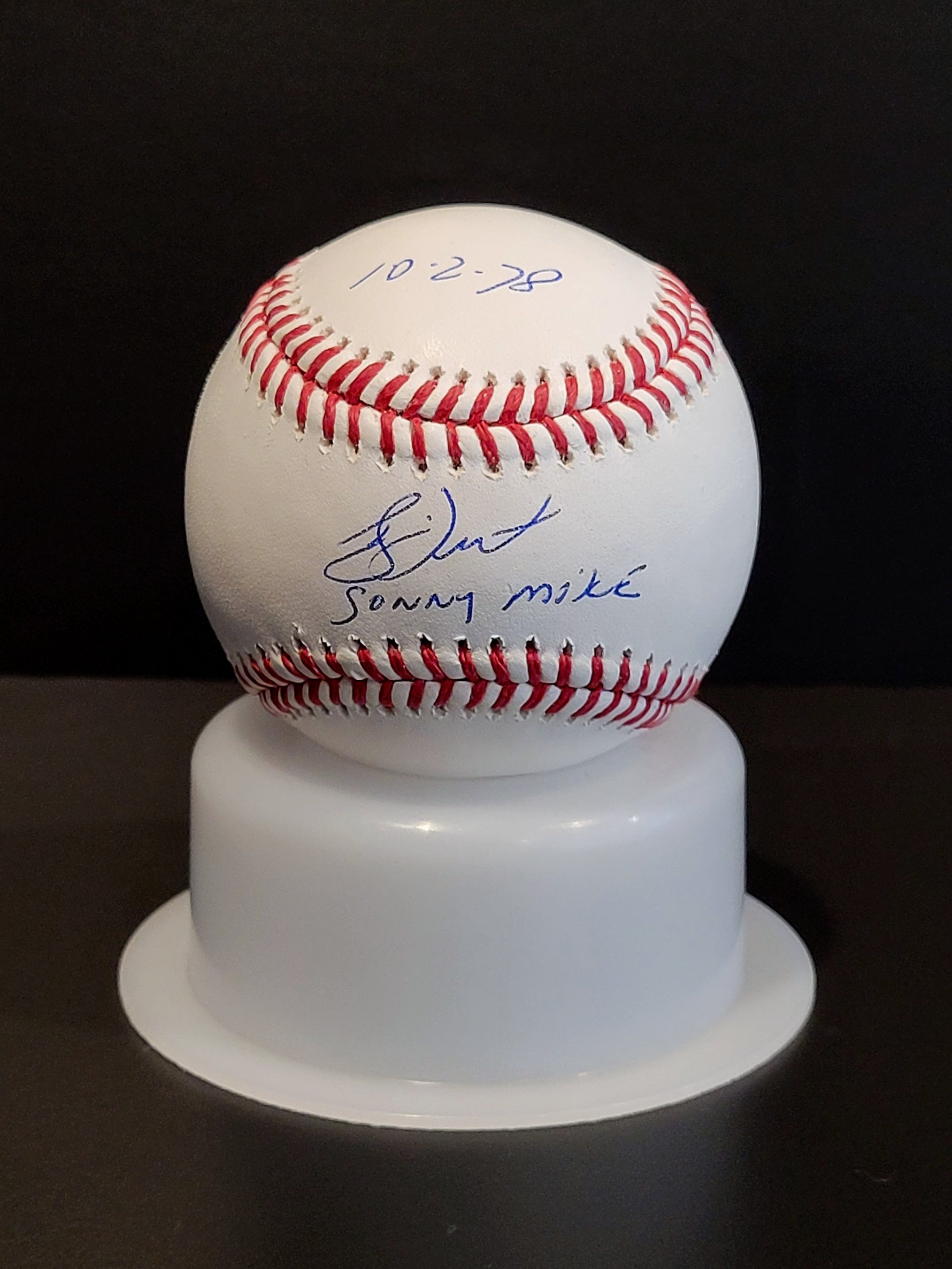Bucky Dent Signed OMLB Baseball with Inscriptions - Yankees image 0
