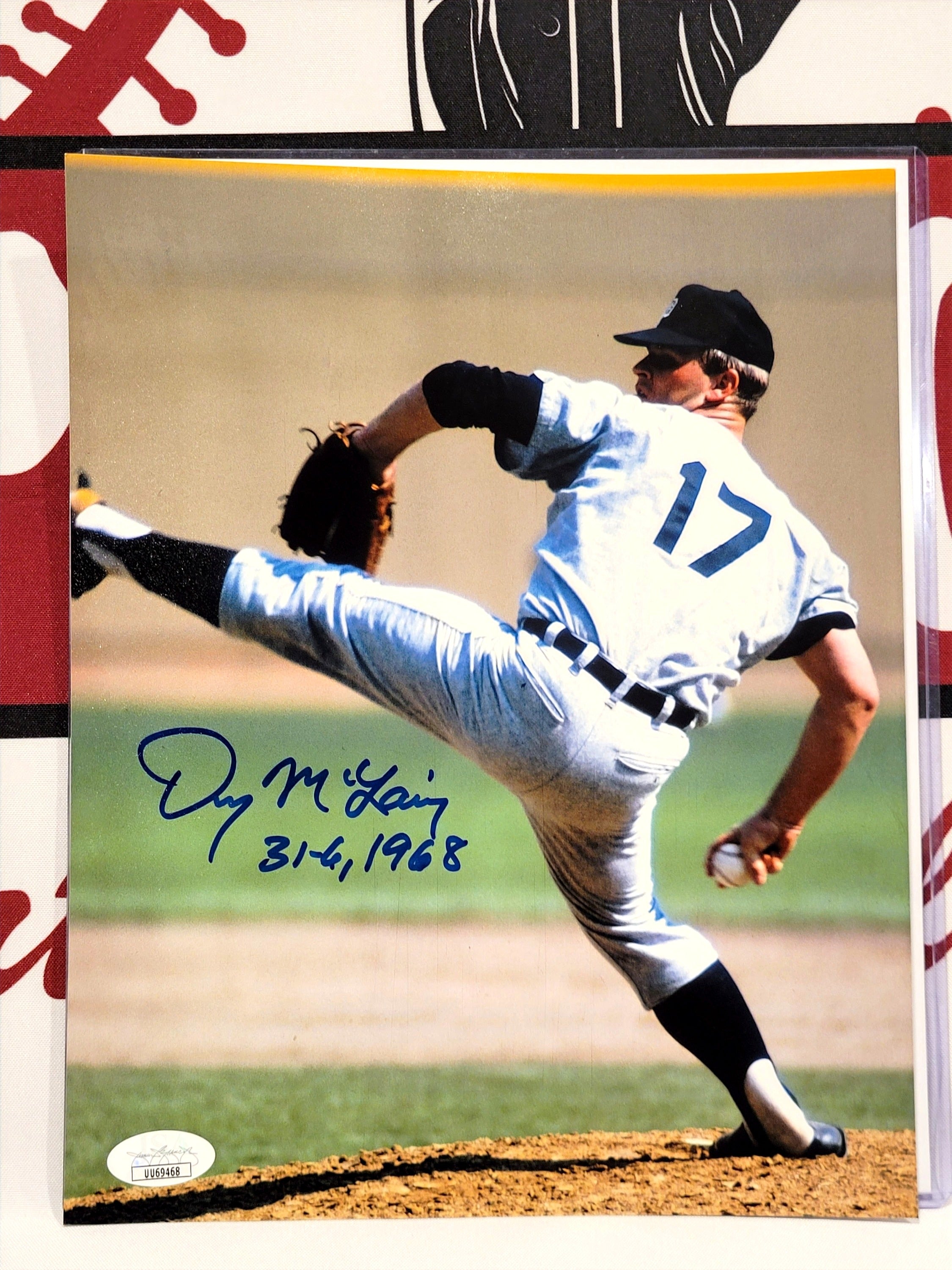 Denny McLain 8x10 w/Inscription image 0