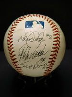 1998 Yankees Team signed OMLB with - Jeter, Posada, Williams, Brosius image 0