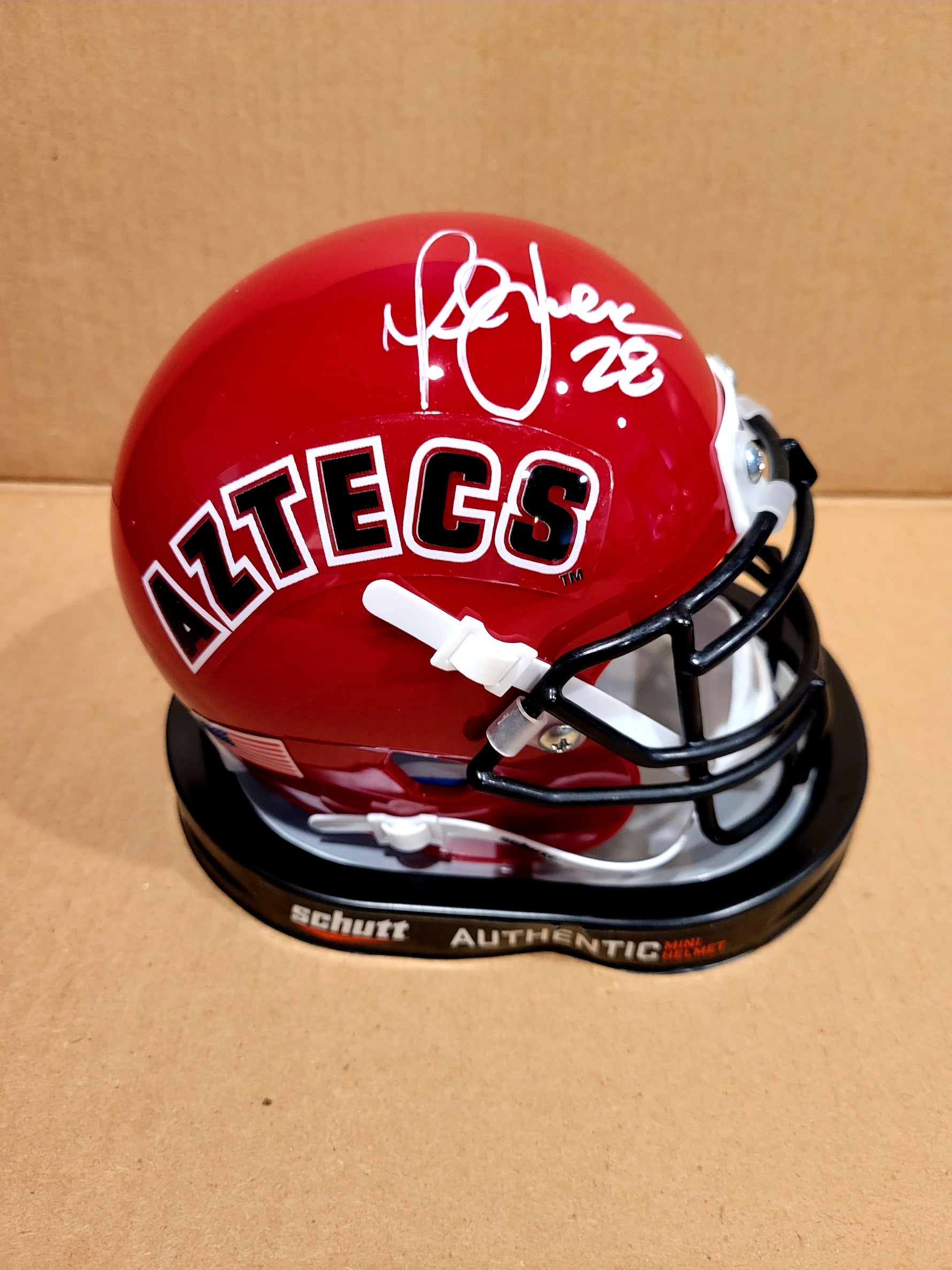 Marshall Faulk NCAA Aztecs Mini Helmet image 0