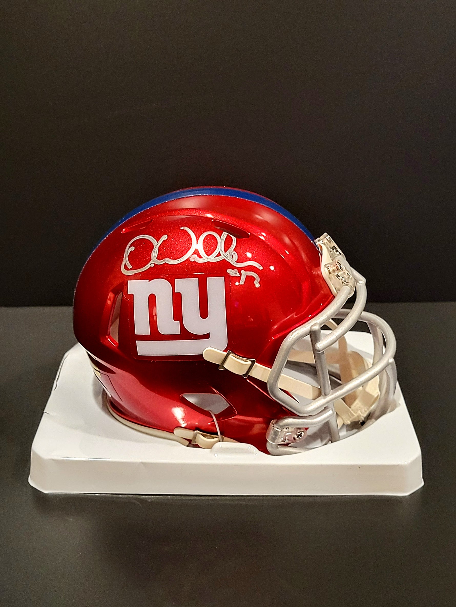 Darren Waller Signed/AUTO Giants Flash Mini Helmet - JSA Coa image 0