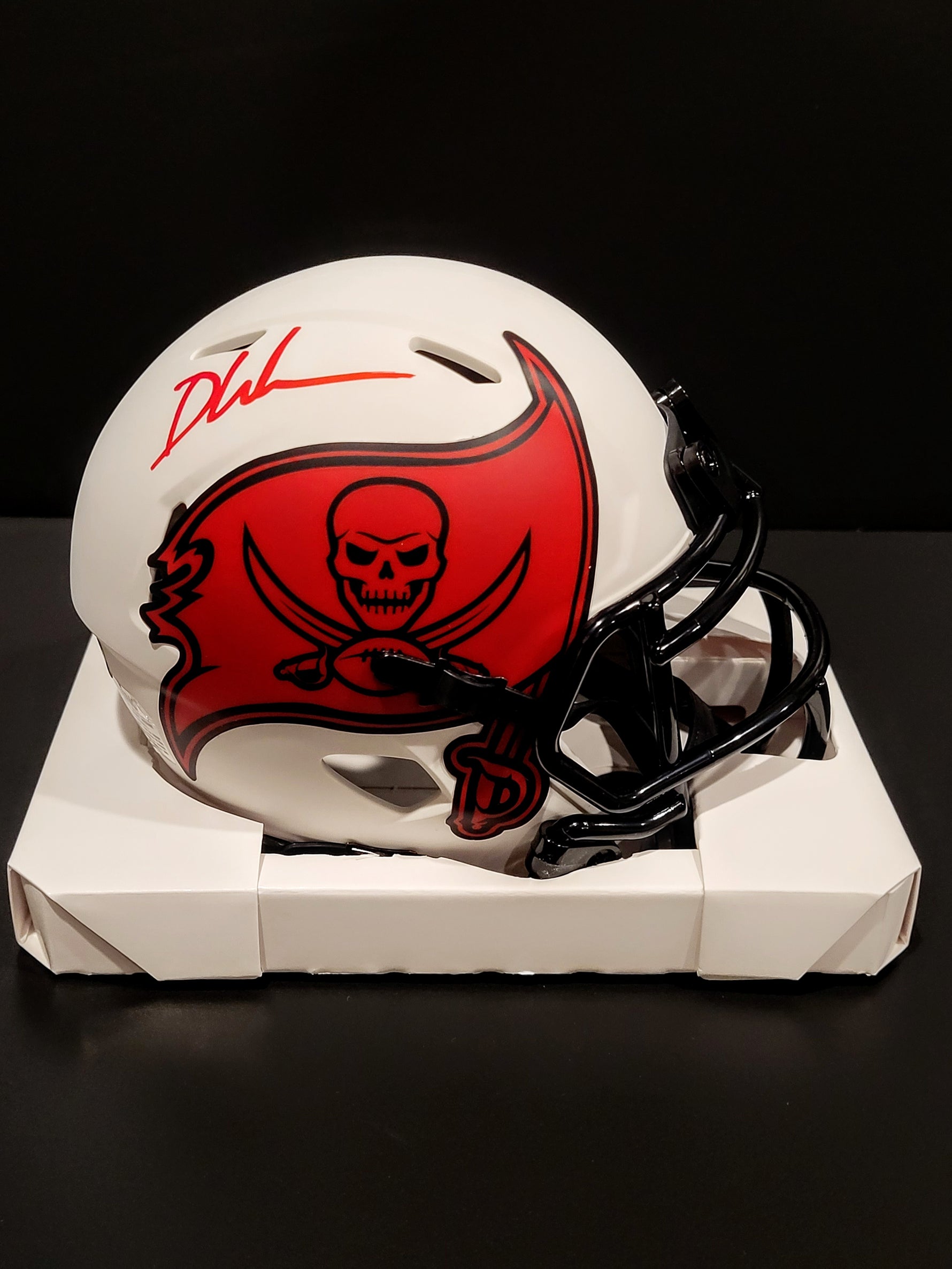Devin White Signed/AUTO Buccaneers Lunar Eclipse Mini Helmet - Fanatics image 0