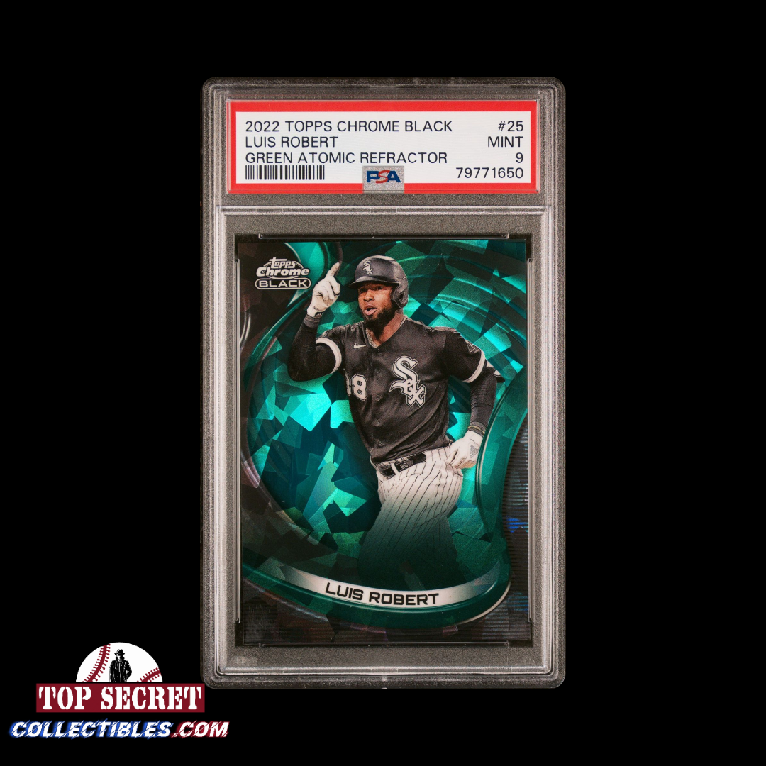 Luis Robert 2022 Topps Chrome Black /99 - Atomic Refractor - PSA 9 image 0
