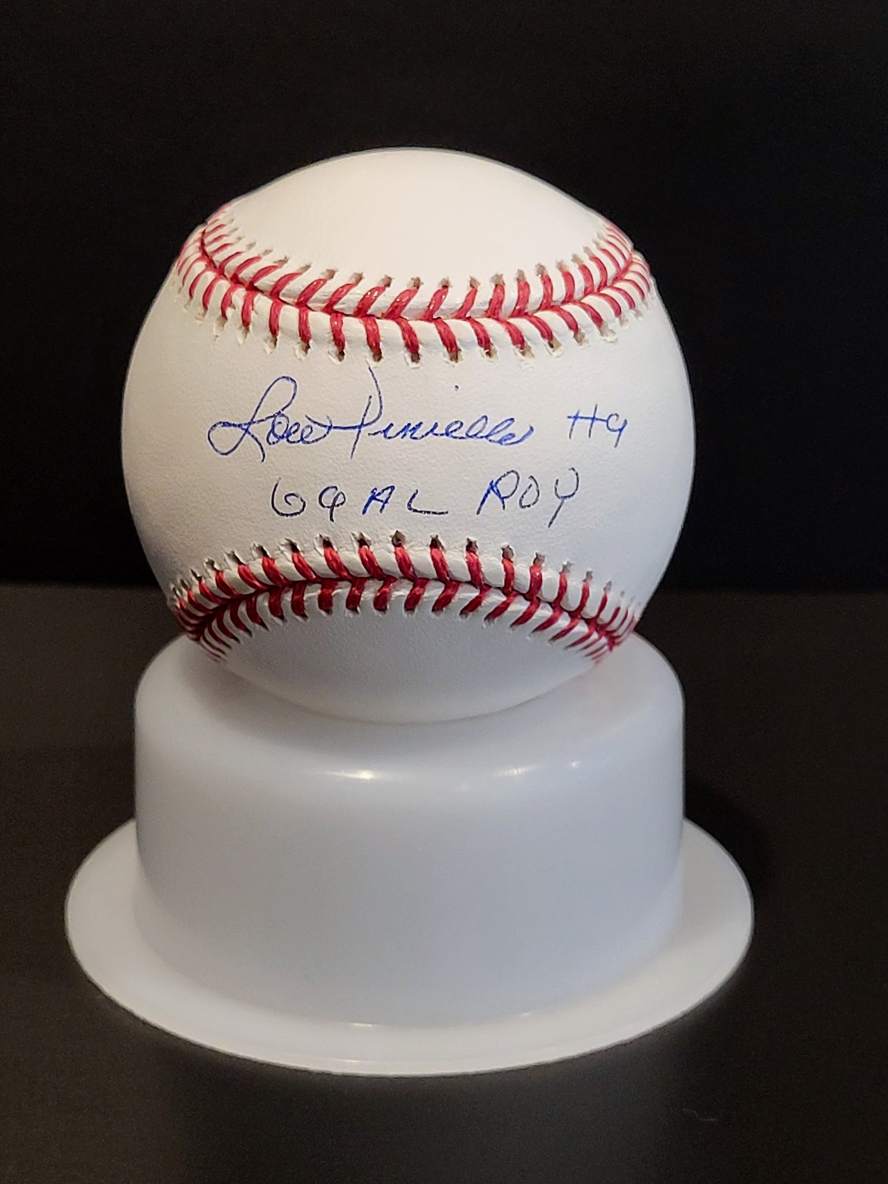 Lou Pinella Signed OMLB Baseball with Inscription - Yankees image 0