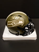 Shaun Alexander Signed/AUTO Seahawks STS Mini Helmet - Beckett COA image 0