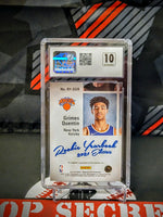 Quentin Grimes Knicks 2021-22 Elite Rookie Yearbook AUTO Graded - CSG 9/10 image 1