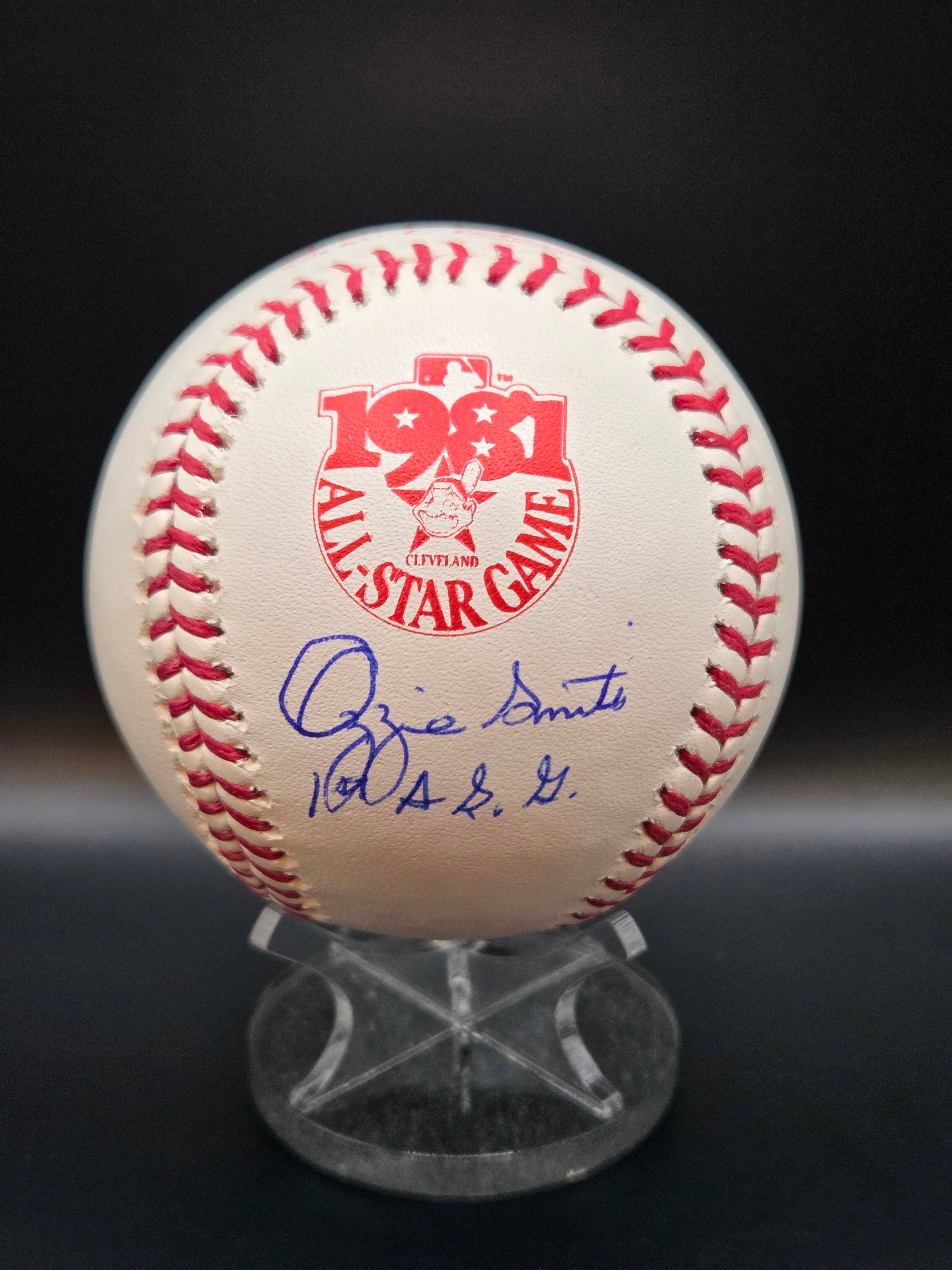 Ozzie Smith -Signed/Auto St. Louis Cardinals All-Star Game, MLB & Fanatics COA image 0