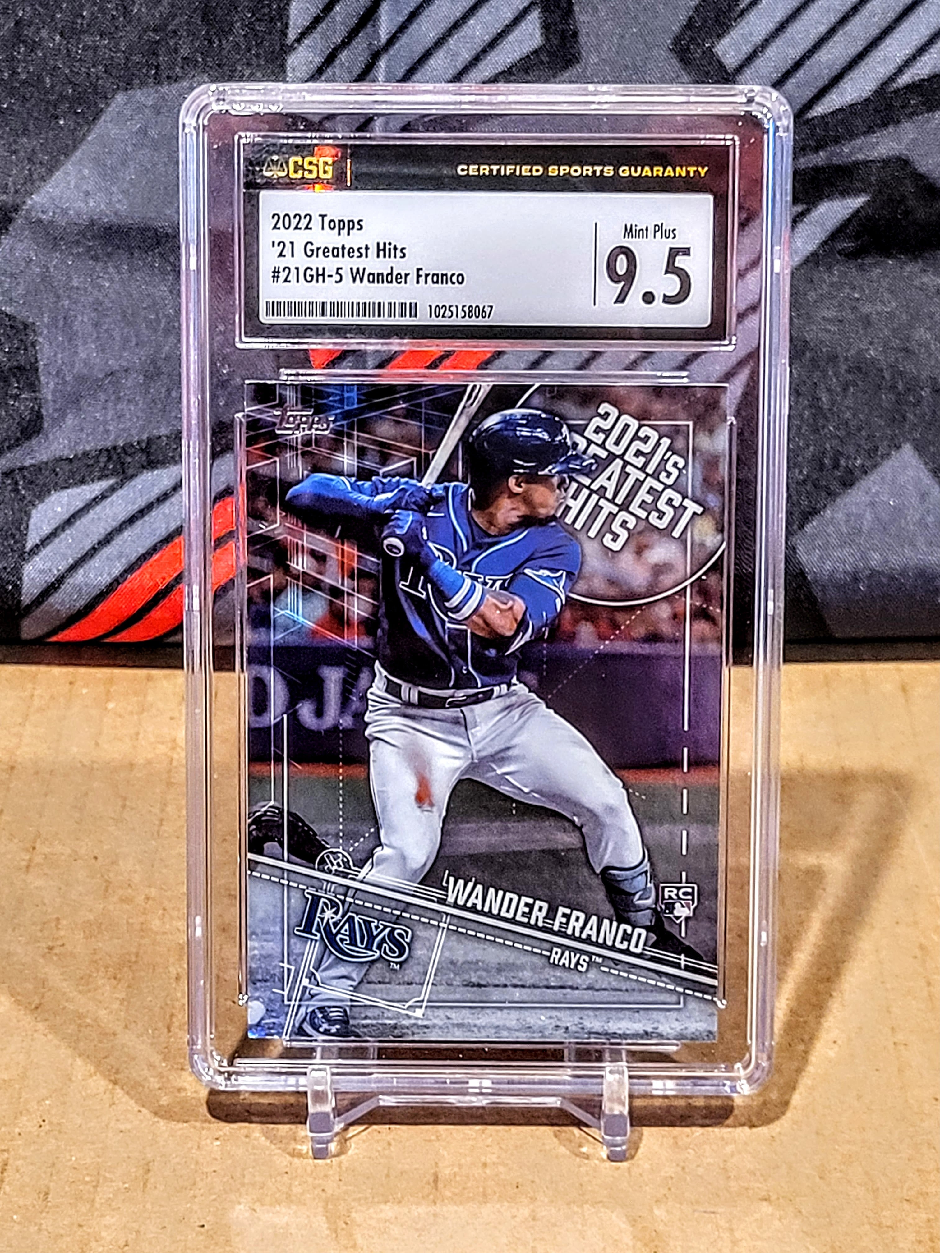 Wander Franco Rays Topps Greatest Hits RC - CSG 9.5 image 0
