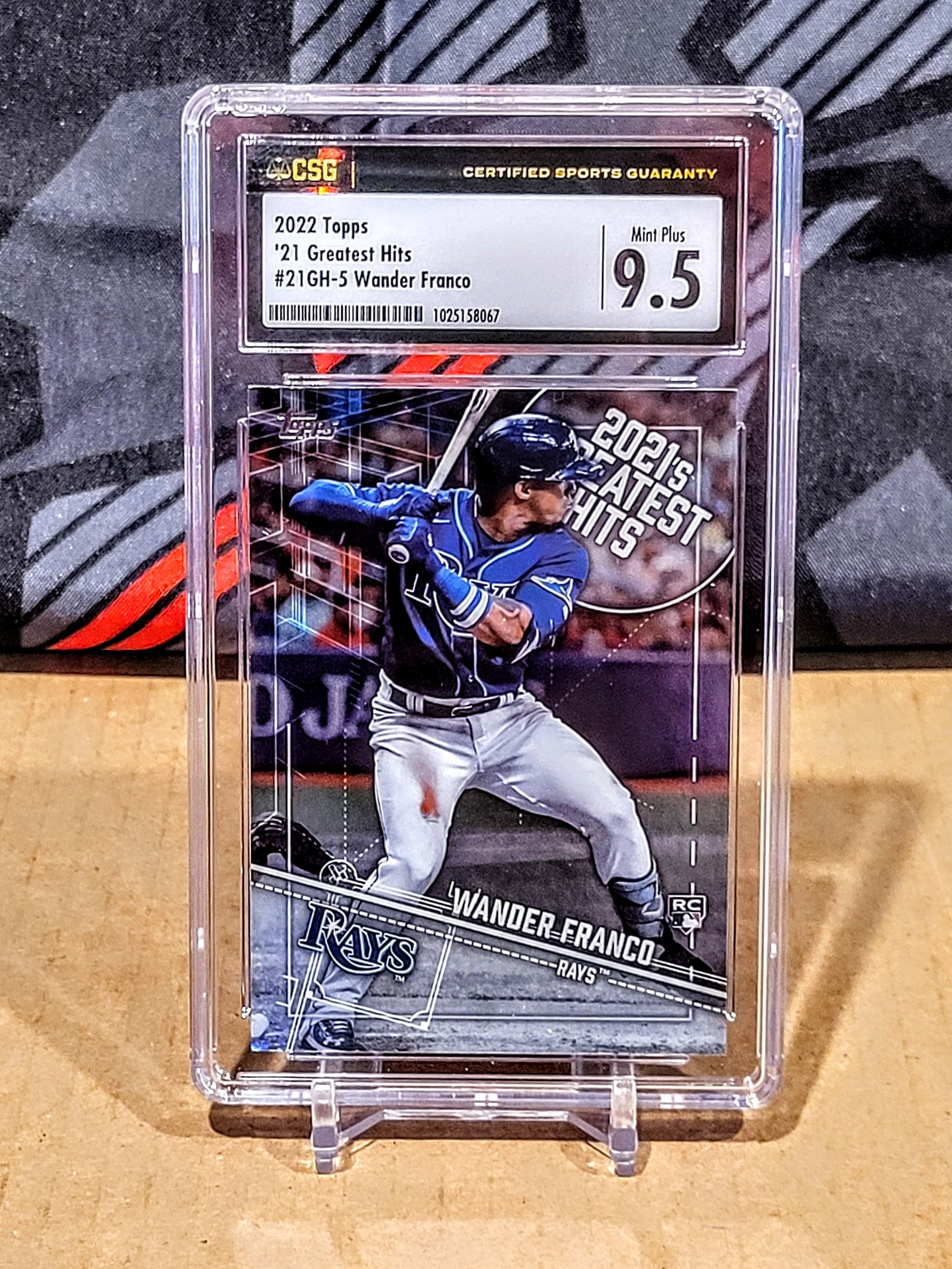Wander Franco Rays Topps Greatest Hits RC - CSG 9.5 image 0
