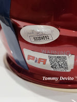 Tommy DeVito Signed/AUTO Giants Flash Mini Helmet with inscription - JSA COA image 2