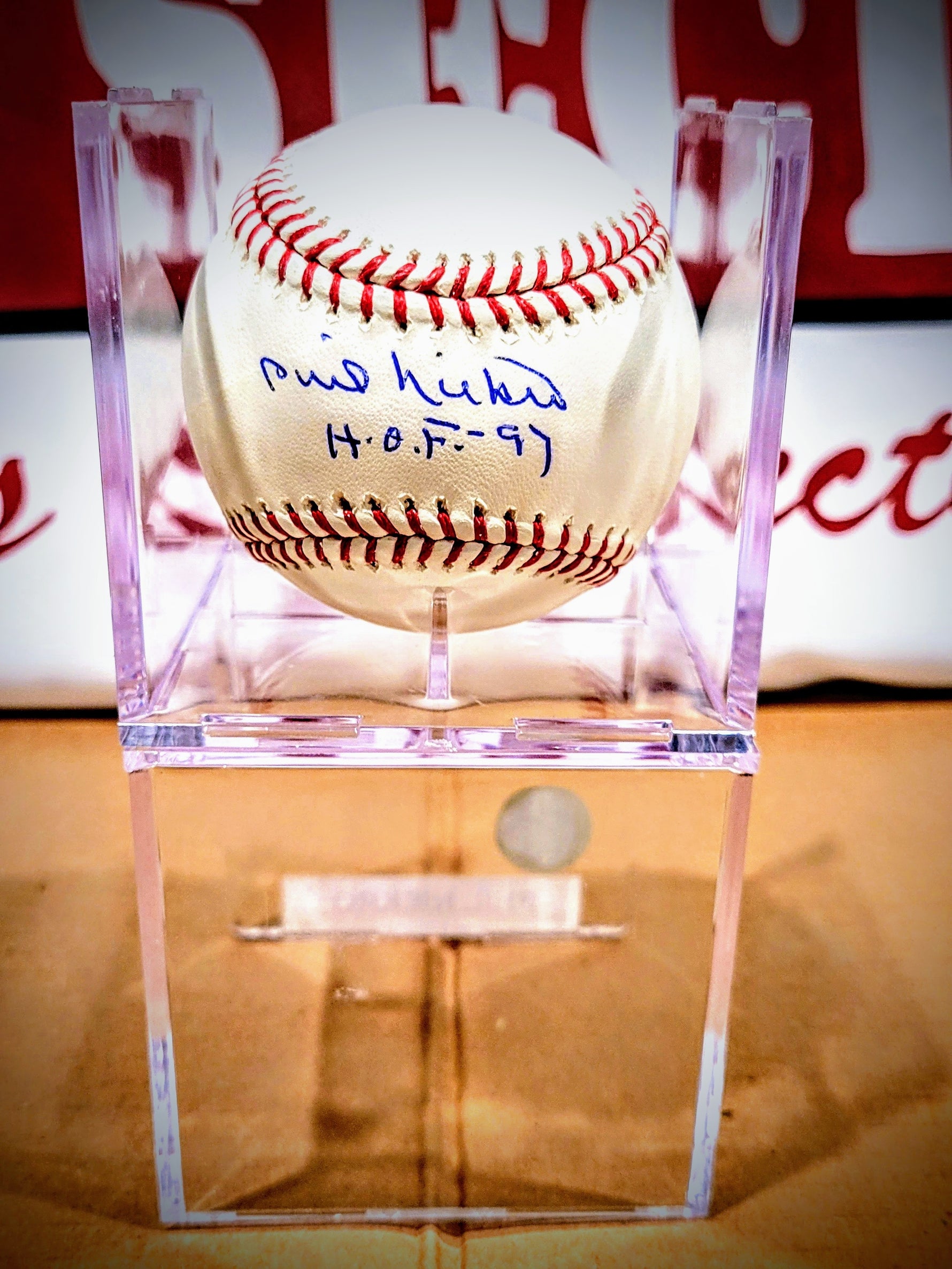 Phil Niekro OMLB with Inscription image 0