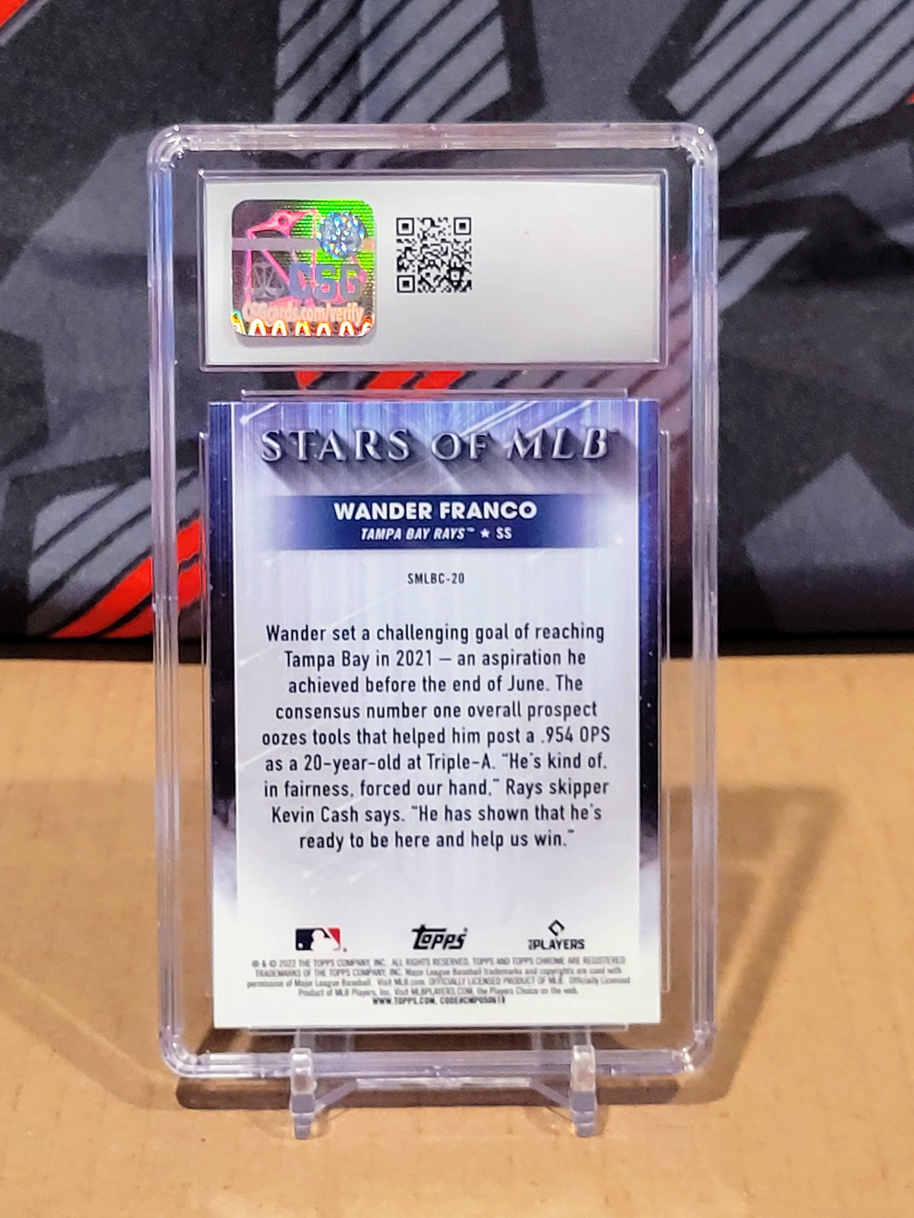 Wander Franco Rays Topps Stars RC - CSG 9 image 1