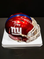 Tommy DeVito Signed/AUTO Giants Flash Mini Helmet with inscription - JSA COA image 1