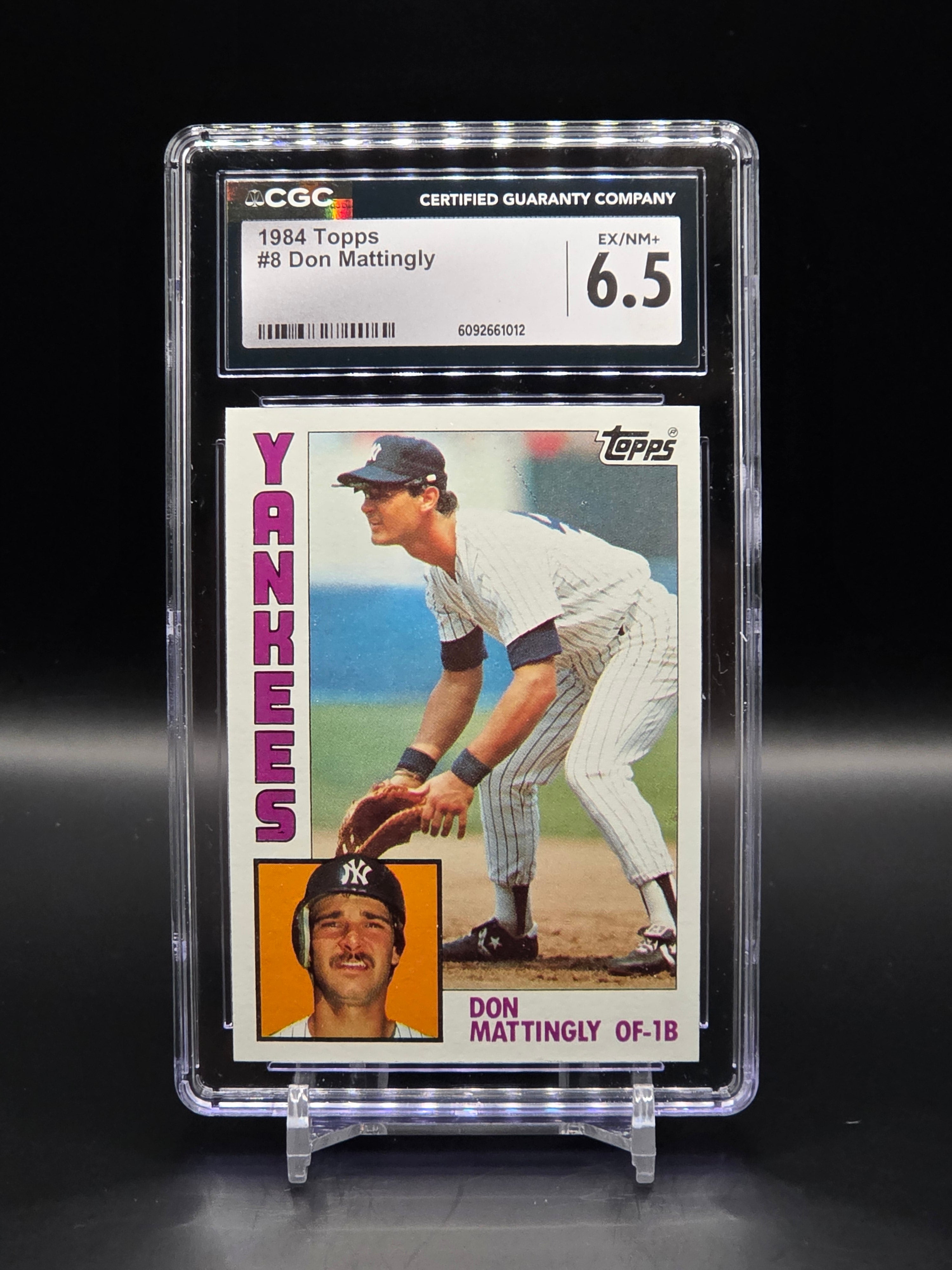 Don Mattingly 1984 Topps Rookie Card #8 RC - NY Yankees: CGC 6.5 image 0
