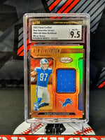 Aidan Hutchinson Lions #NGJ-JH Certified Bronze Patch /349 Graded - CSG 9.5 image 0