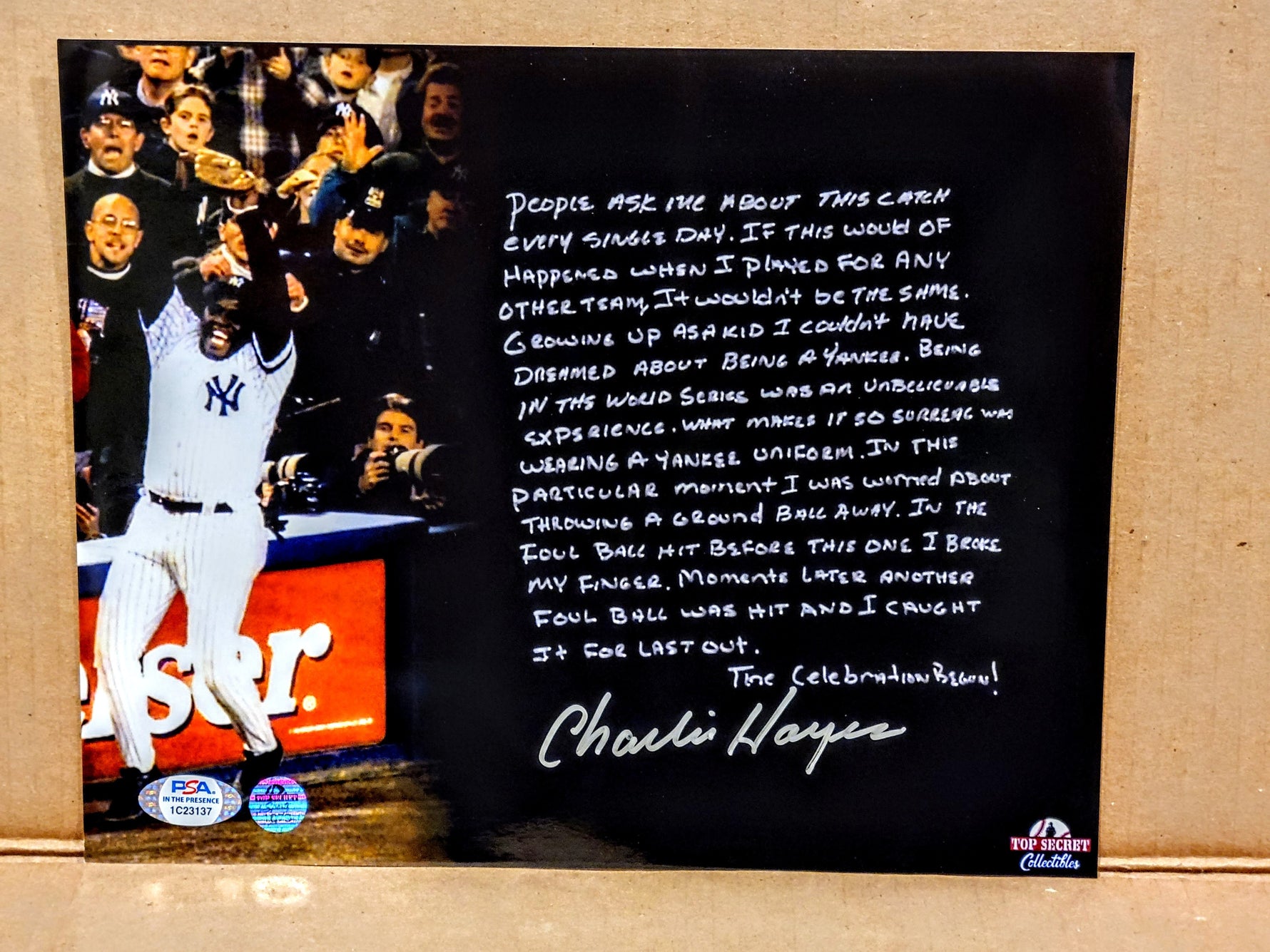 Charlie Hayes 8x10: Choose Your Photo & Ink image 2