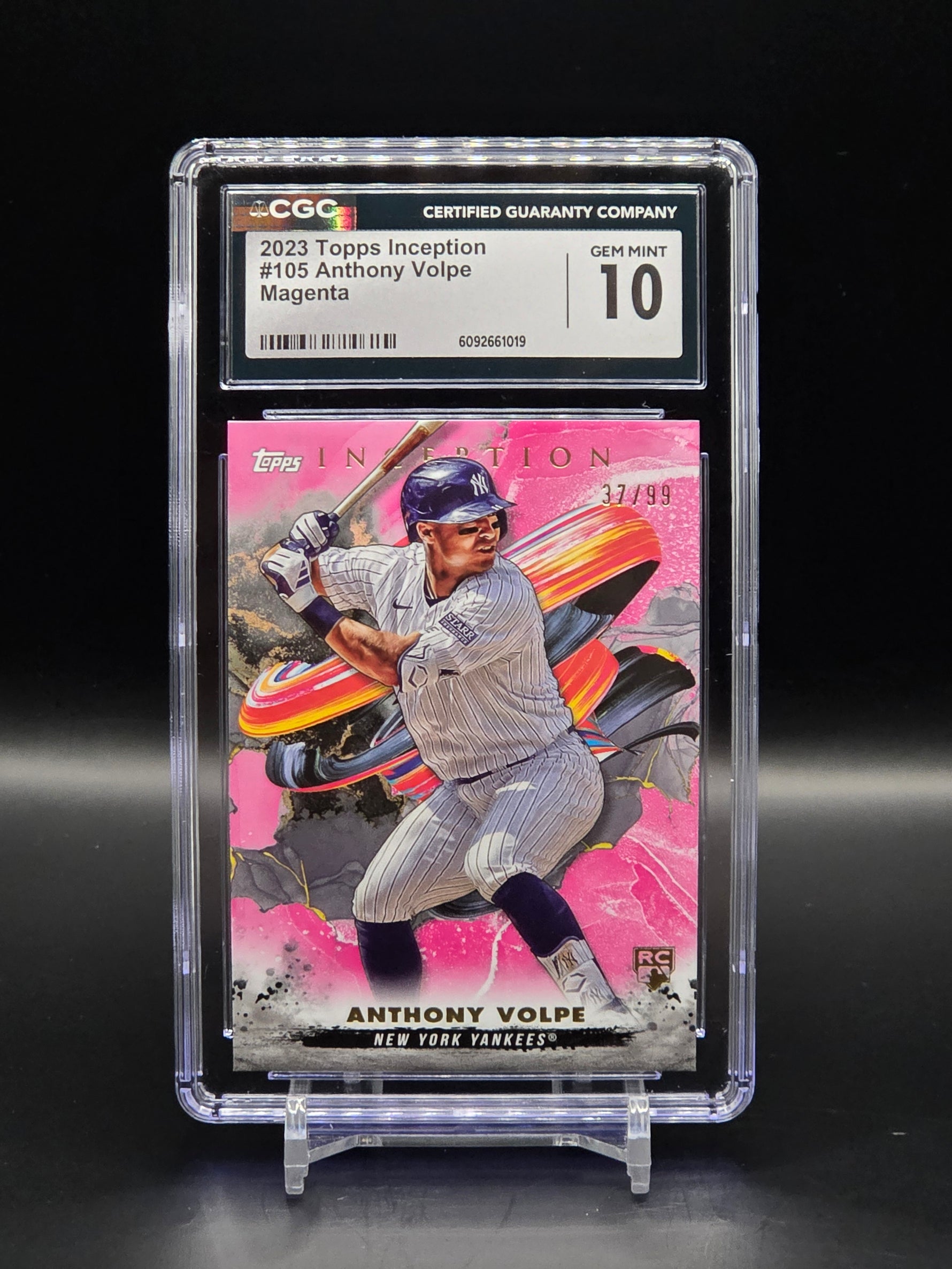 Anthony Volpe 2023 Topps Inception RC #105 Magenta /99 - NY Yankees: CGC 10 image 0