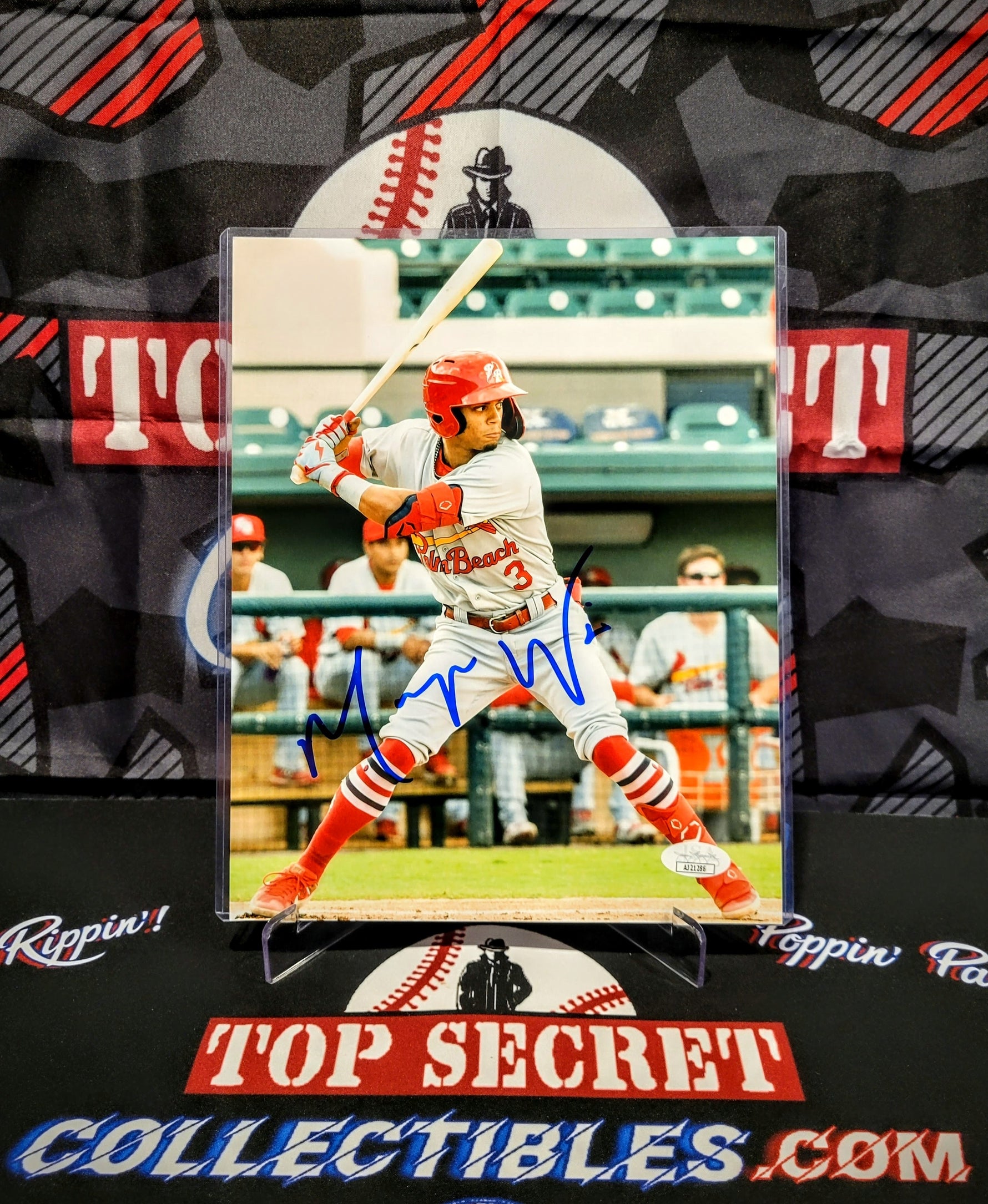 Maysn Winn Cardinals MiLB 8x10 Photo Auto/Signed - JSA image 0