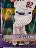 Carson Benge Bowman Chrome Prospects #BCP-108 Purple RayWave Refractor - Graded CGC 10 GEM