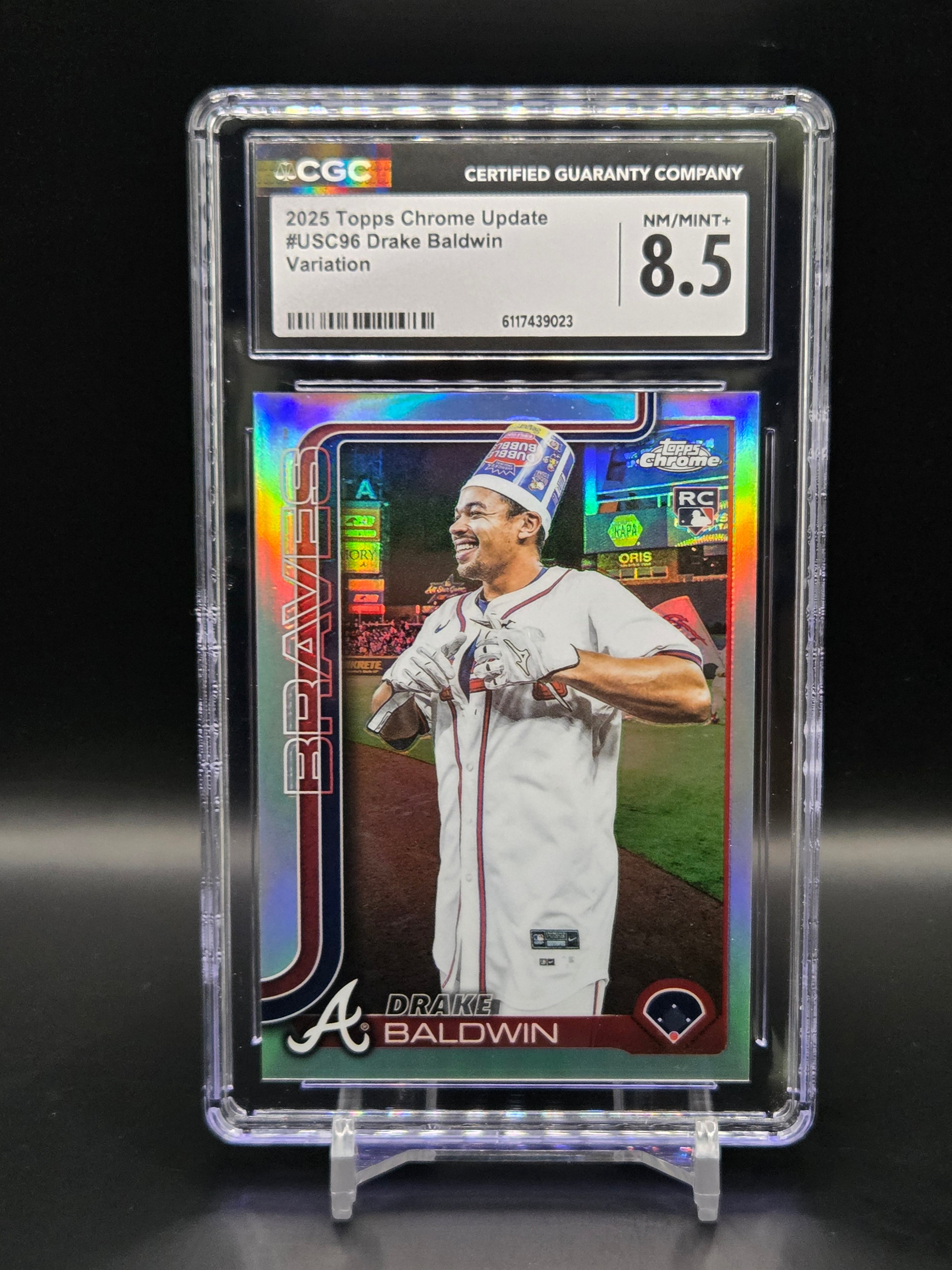 Drake Baldwin ATL Braves 2024 Topps Chrome Variation Refractor #USC-96 - CGC 8.5