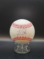 Freddy Peralta NY Mets Signed OMLB Baseball