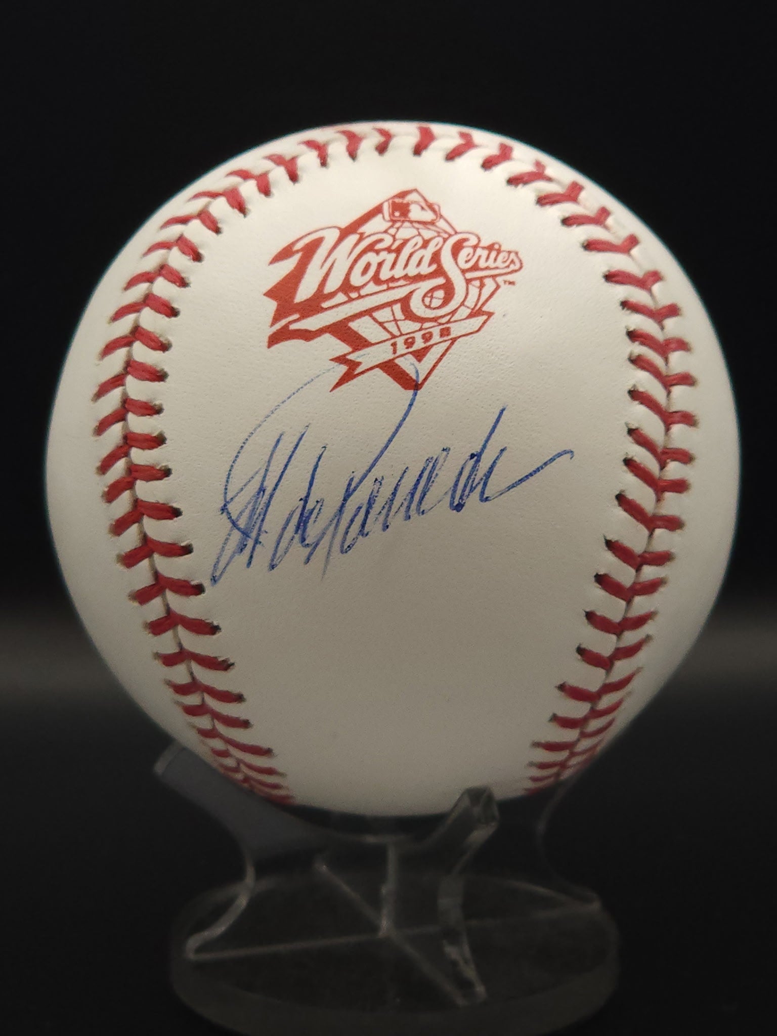 Jorge Posada Yankees Signed 1998 World Series Baseball