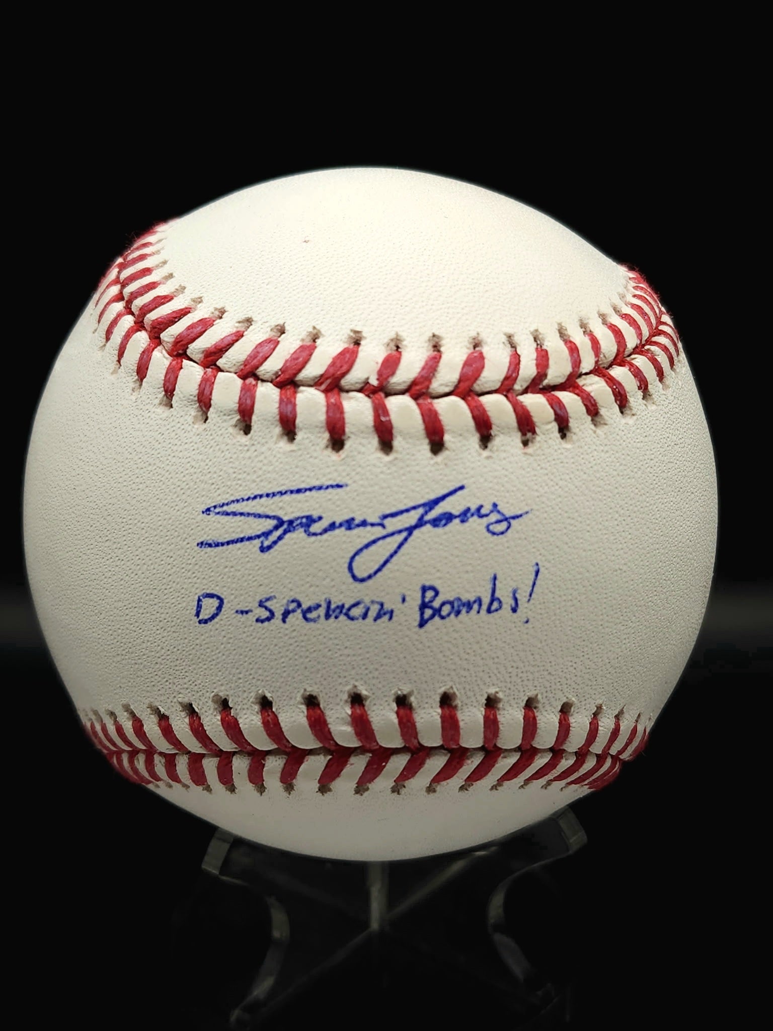 Spencer Jones Yankees Signed OMLB with D-Spencin' Bombs! Inscription