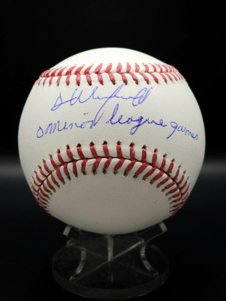 Dave Winfield Signed OMLB Baseball with Inscription - "0 Minor League Games"