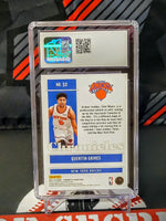 Quentin Grimes 2021-22 Knicks Chronicles Green Ice RC #32 Graded - CSG 10 image 1