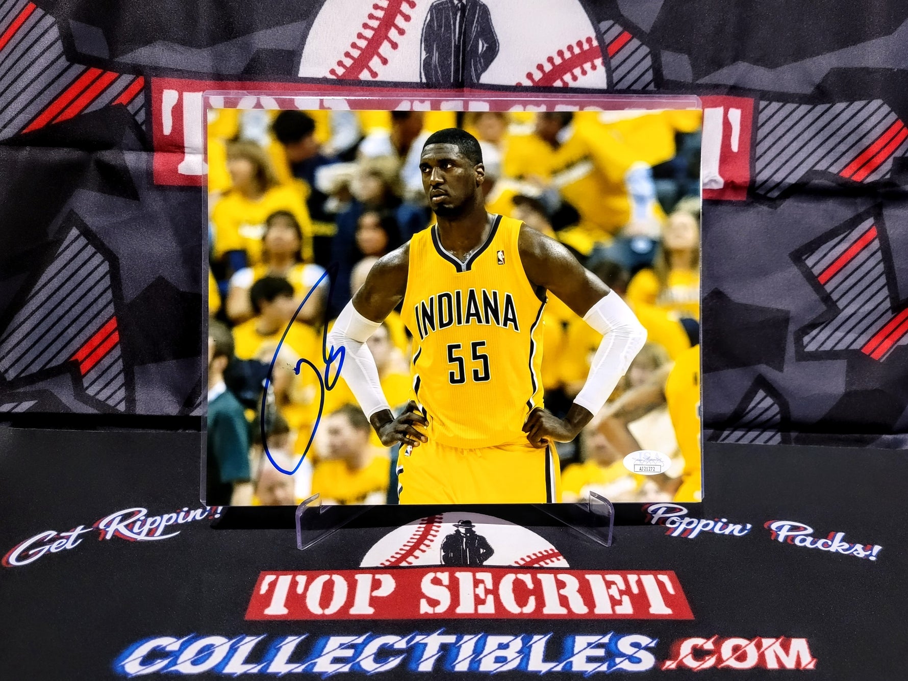 Roy Hibbert Pacers Auto/Signed 8x10 Photo - JSA image 0