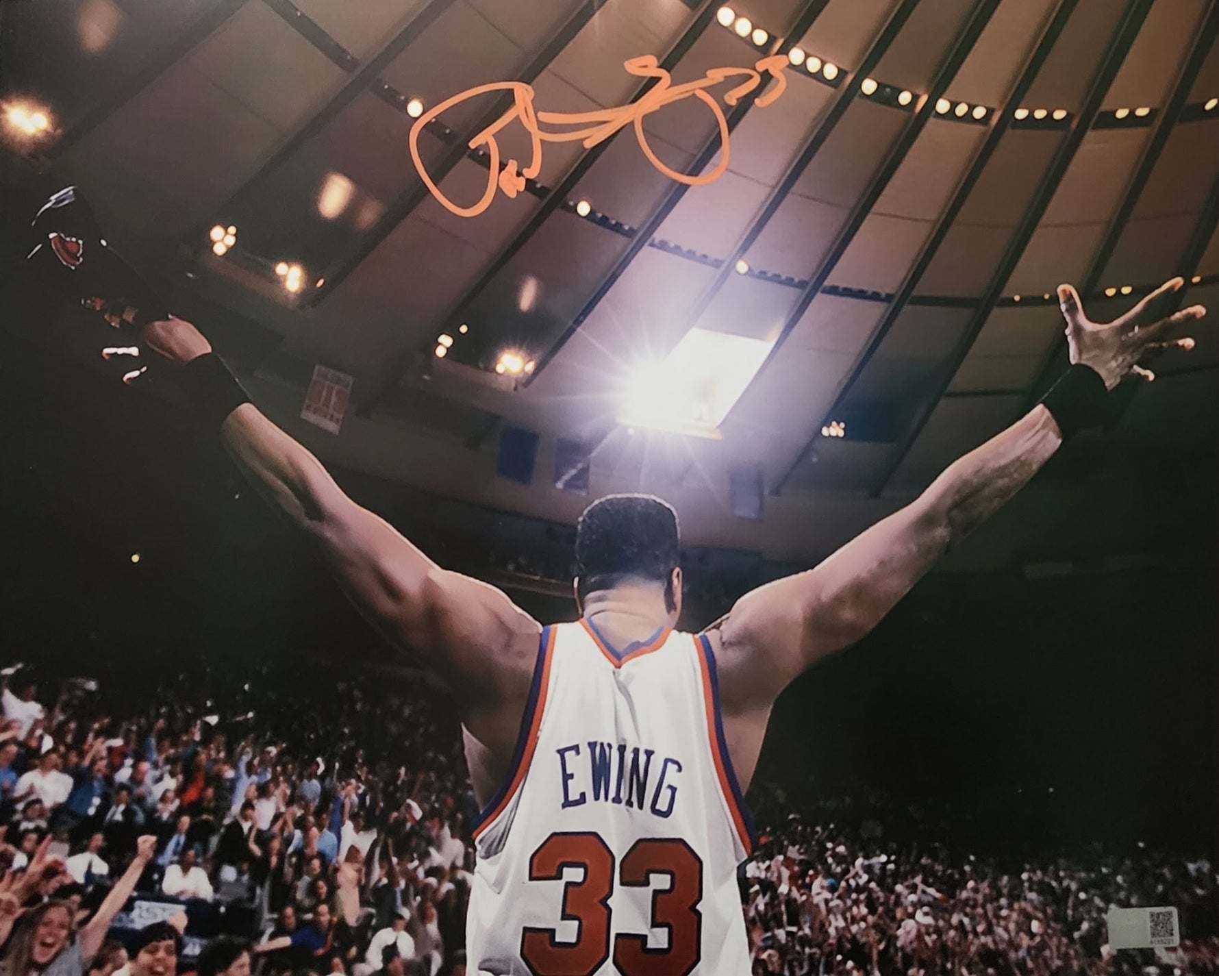 Patrick Ewing MSG NY Knicks Auto/Signed 11x14 - NBA image 0