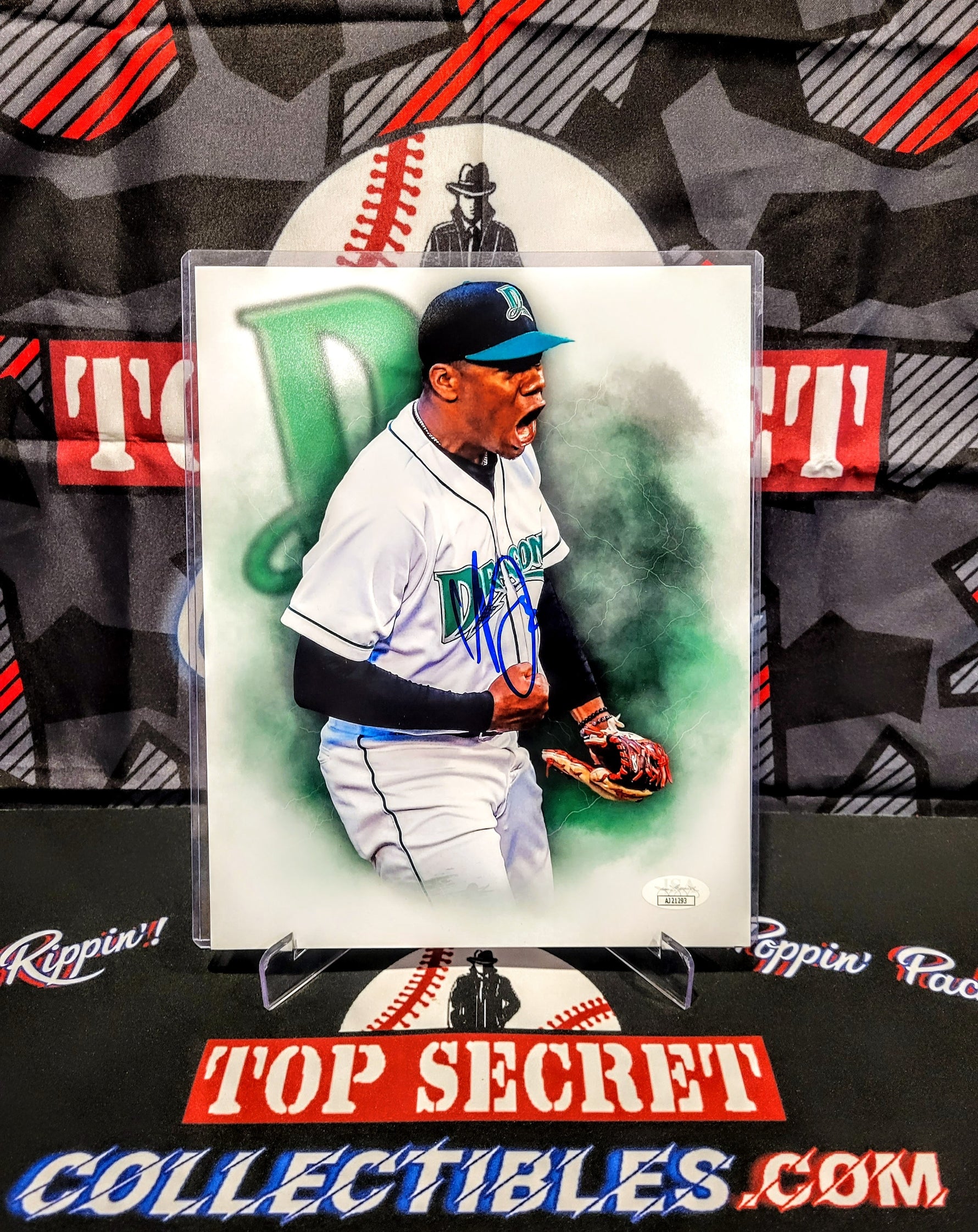 Hunter Greene Reds MiLB Auto/Signed 8x10 Photo - JSA image 0