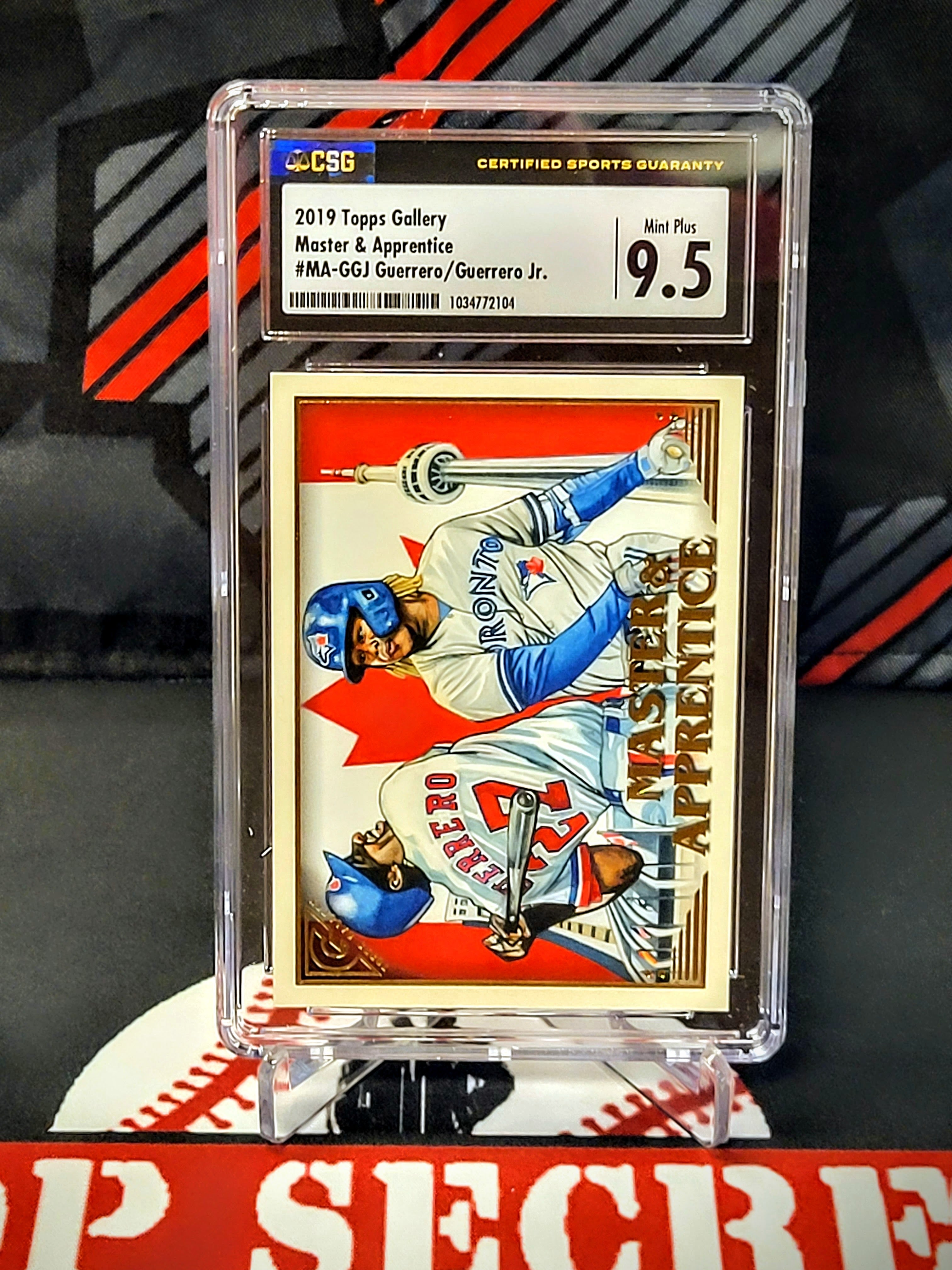 Vladimir Guerrero/Vlad Jr. Blue Jays 2019 Topps Gallery Graded - CSG 9.5 image 0