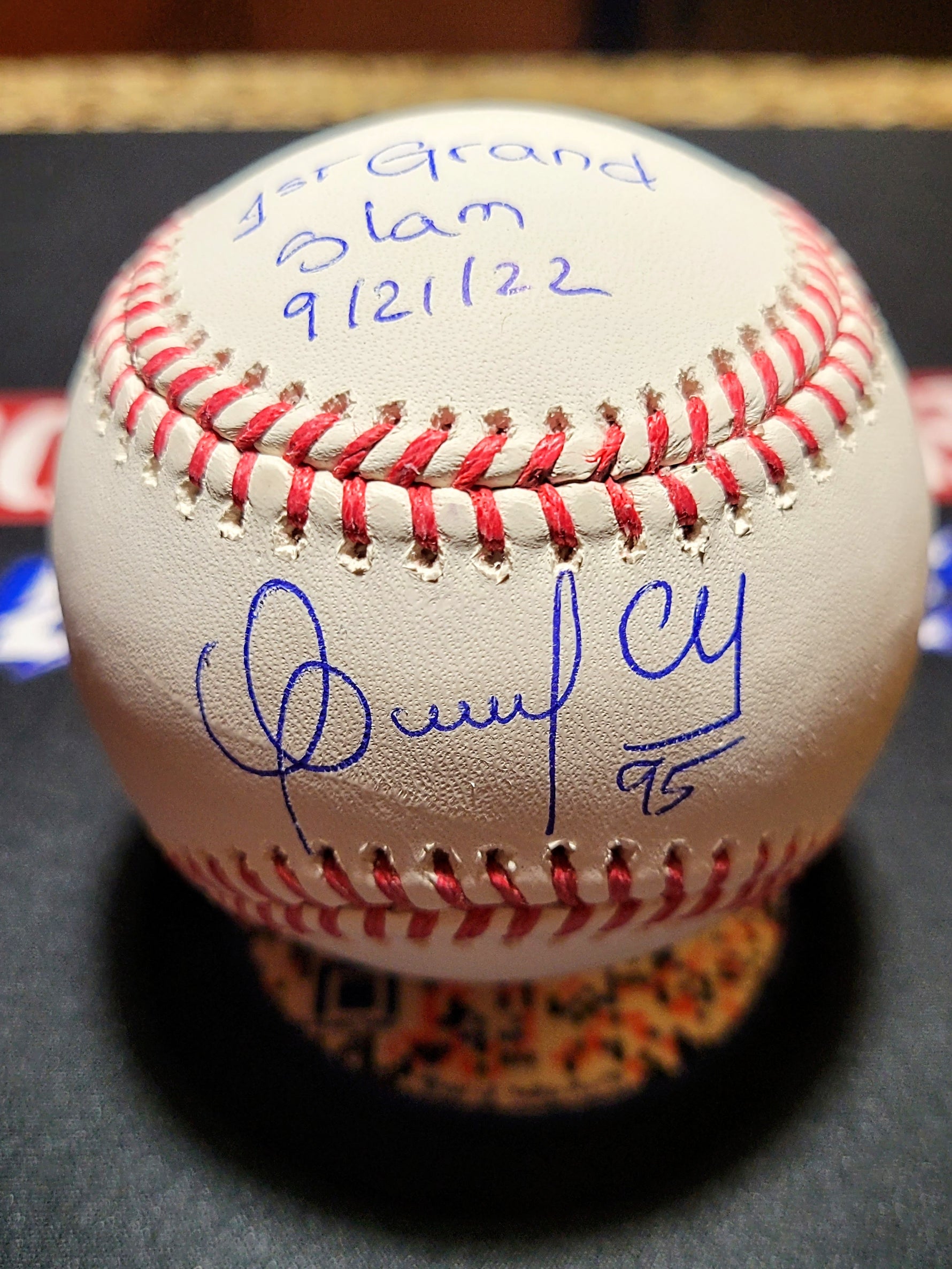 Oswaldo Cabrera w/ "1st Grand Slam" Inscription - Yankees image 1