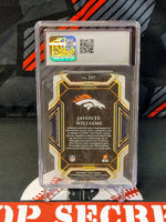 Javonte Williams Broncos Select Die Cut #257 Rookie Graded - CSG 10 image 1