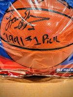 Larry Johnson Spalding Basketball w/Inscription - Knicks/ Hornets image 0
