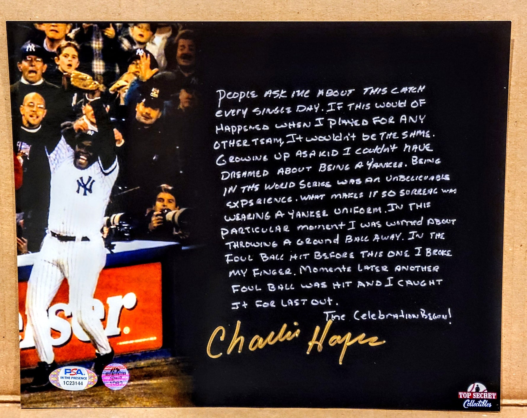 Charlie Hayes 8x10: Choose Your Photo & Ink image 0